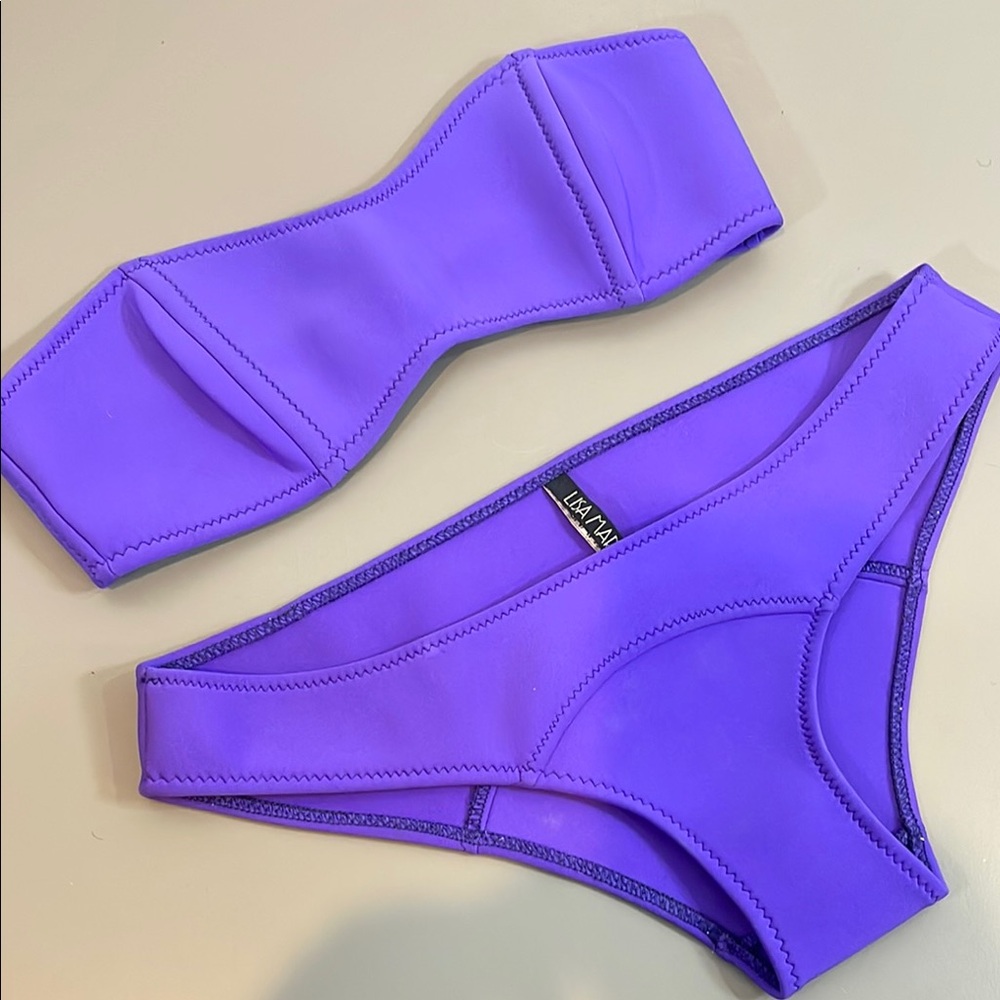 LISA MARIE FERNANDEZ NEOPRENE BIKINI 2 4-6
